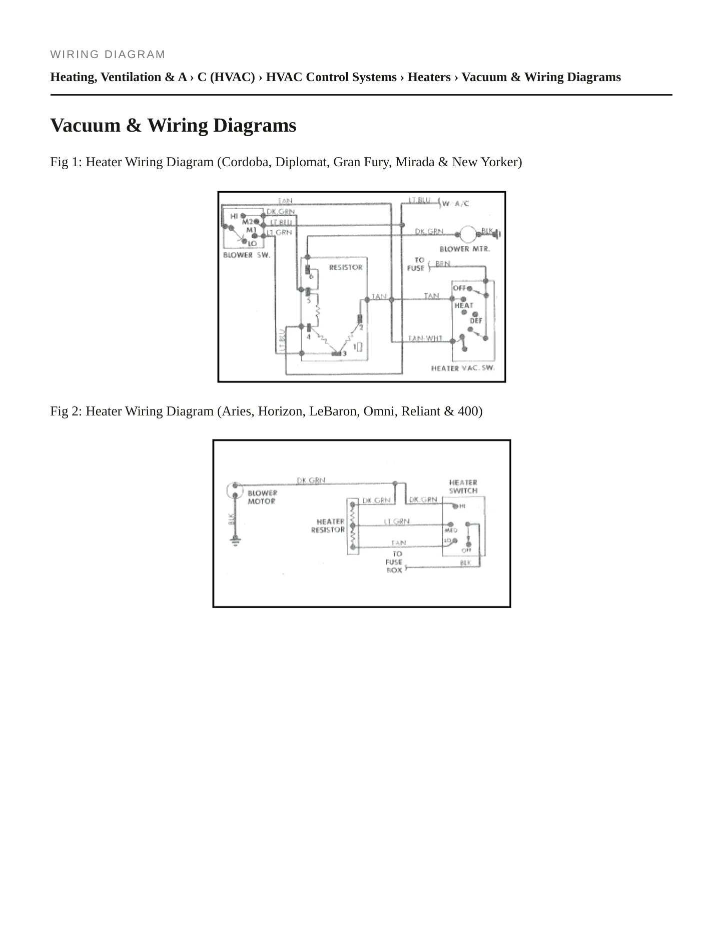 1982 Plymouth TC3 Service and Repair Manual preview page 7