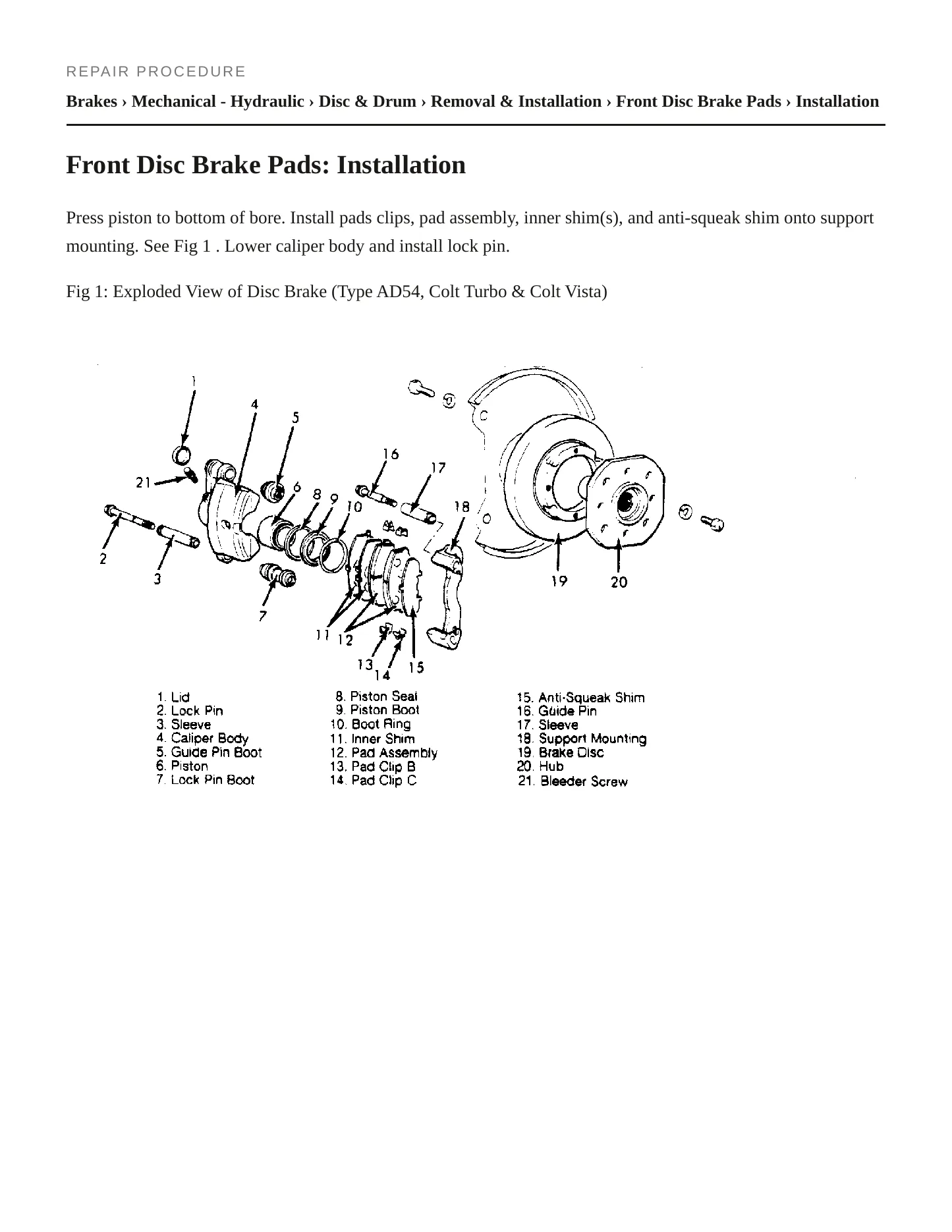 1984 Plymouth Colt Service and Repair Manual preview page 3