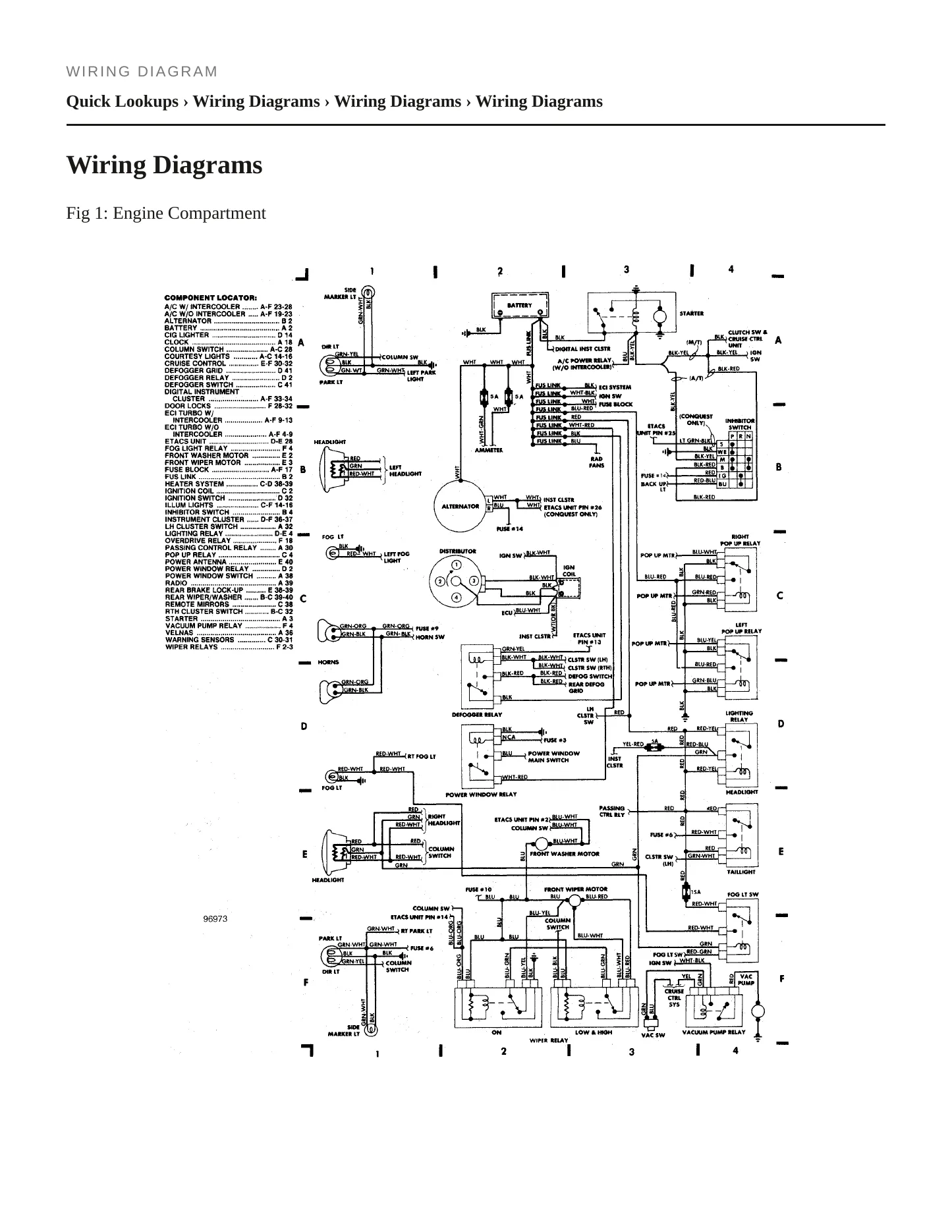 1985 Plymouth Conquest Service and Repair Manual preview page 4