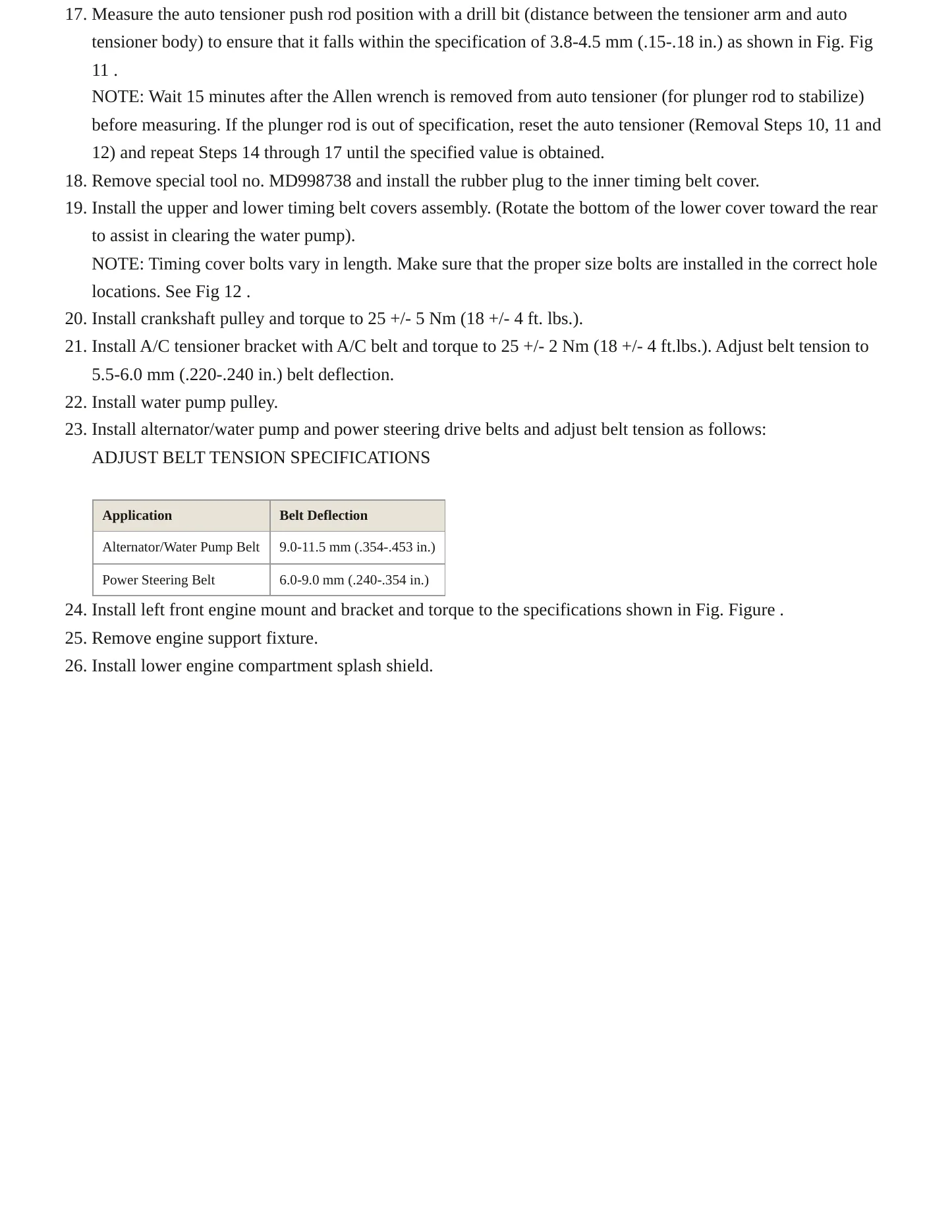 1993 Plymouth Laser Service and Repair Manual preview page 8