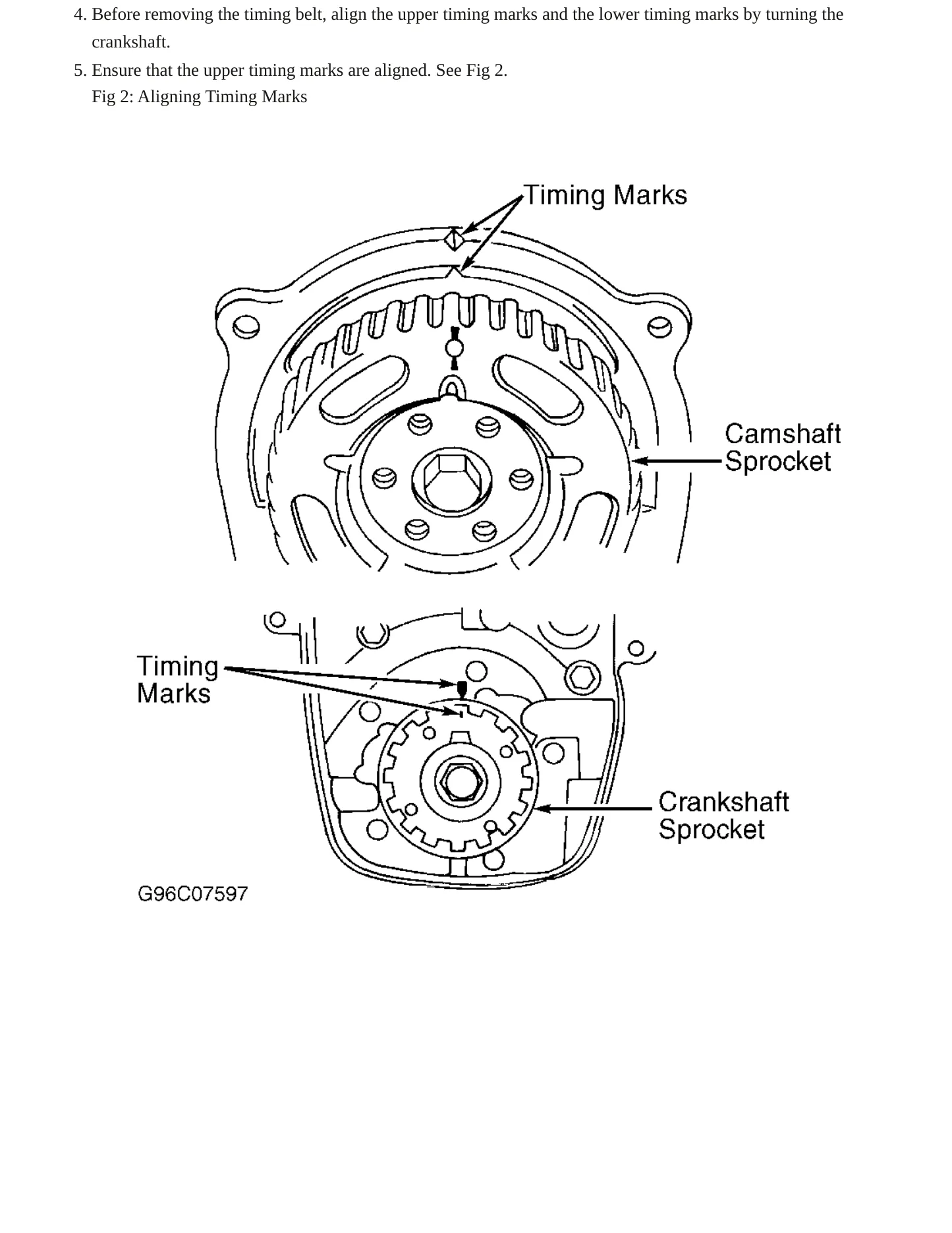 1999 Pontiac Firefly Service and Repair Manual preview page 6