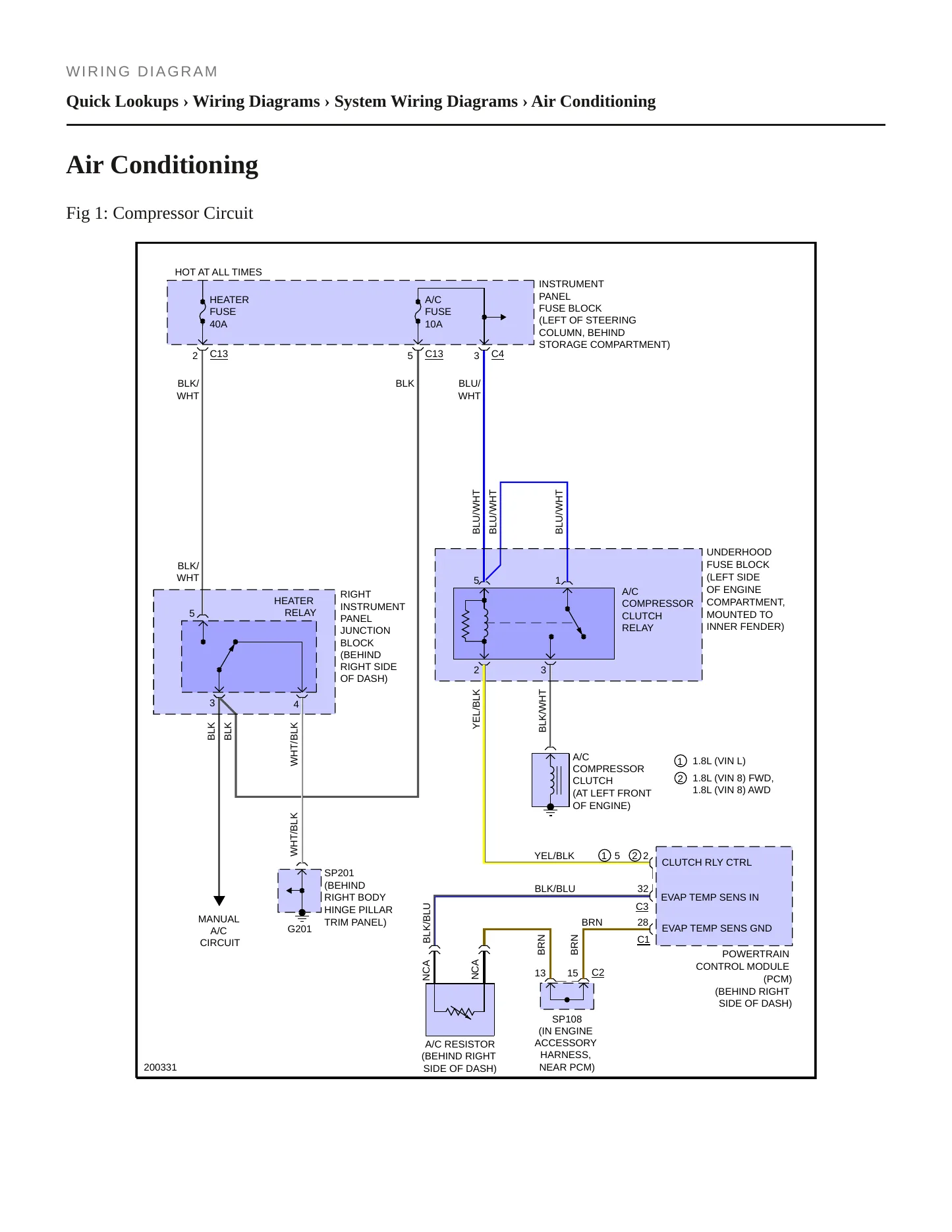 2005 Pontiac Vibe Service and Repair Manual preview page 10