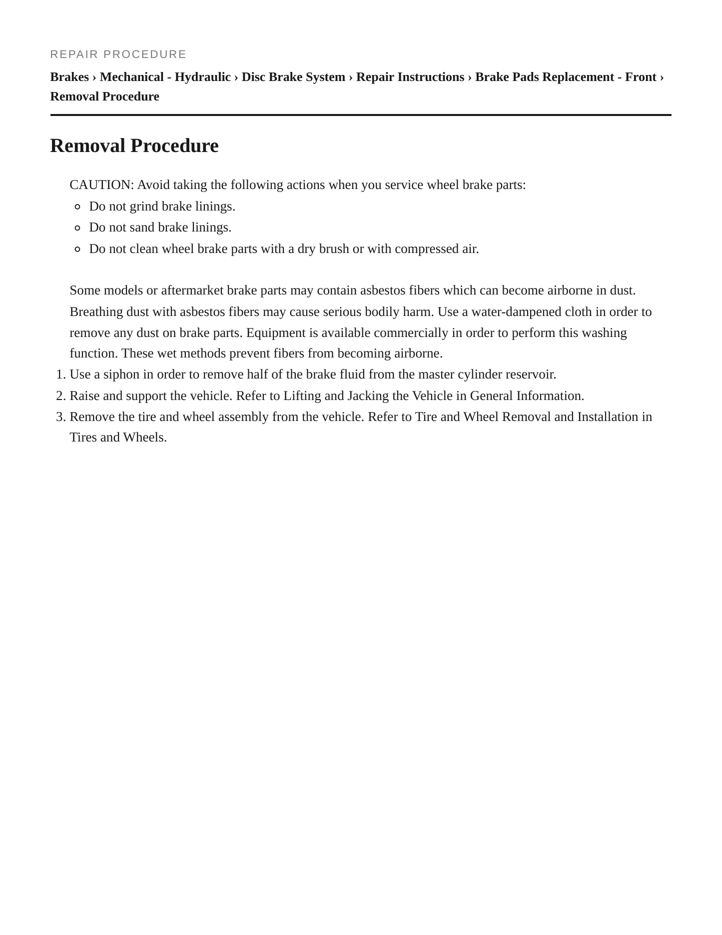 2005 Pontiac Vibe Service and Repair Manual preview page 5