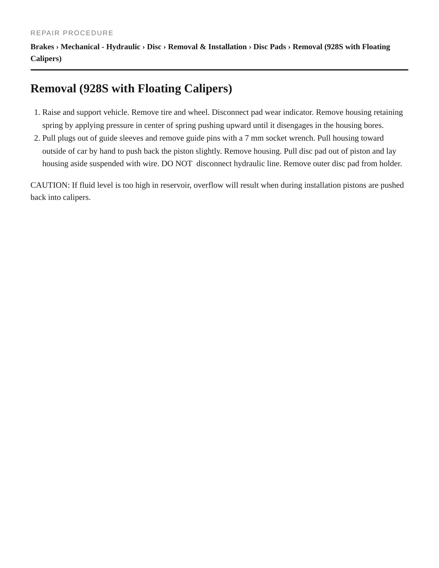 1983 Porsche 944 Service and Repair Manual preview page 3