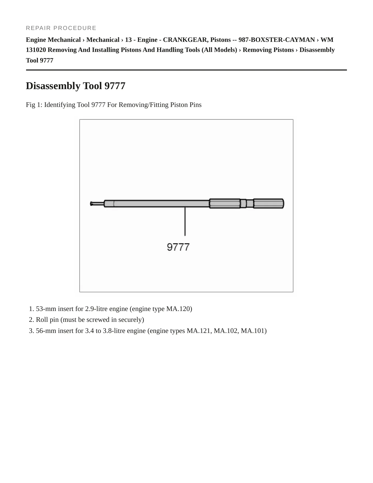 2008 Porsche Cayman Service and Repair Manual preview page 3