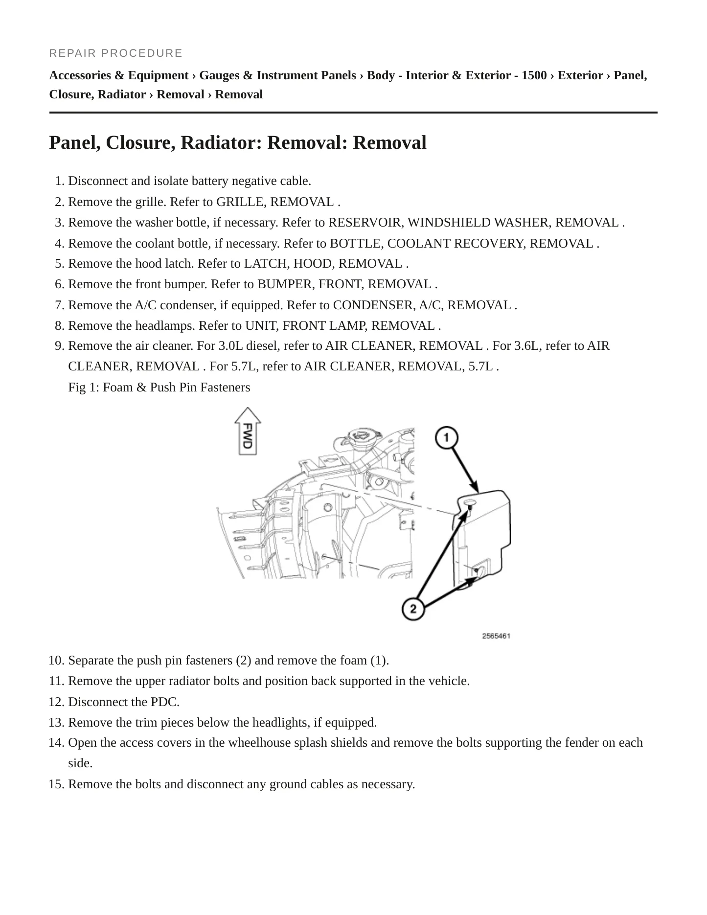 2015 Ram 1500 Service and Repair Manual preview page 5