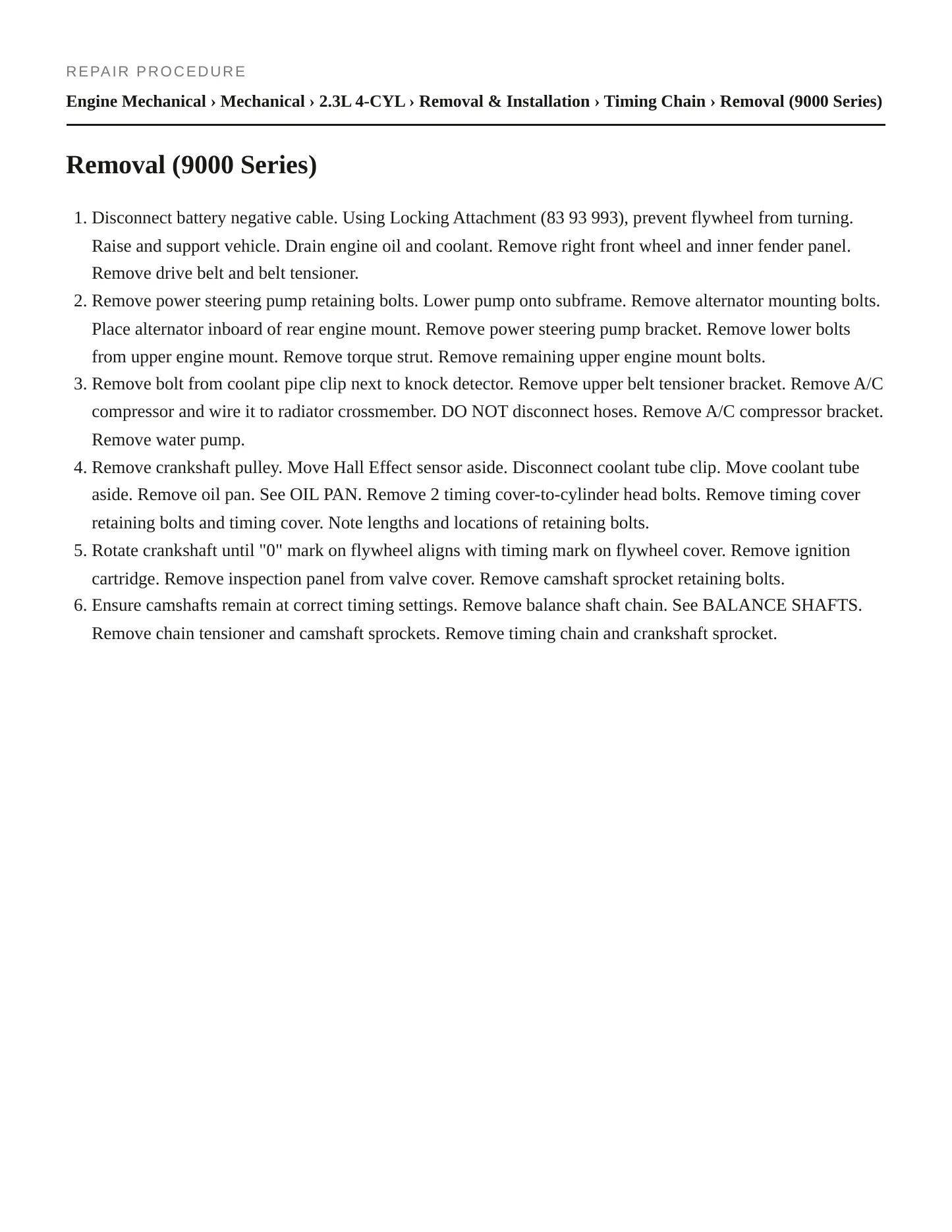 1994 Saab 9000 Service and Repair Manual preview page 3