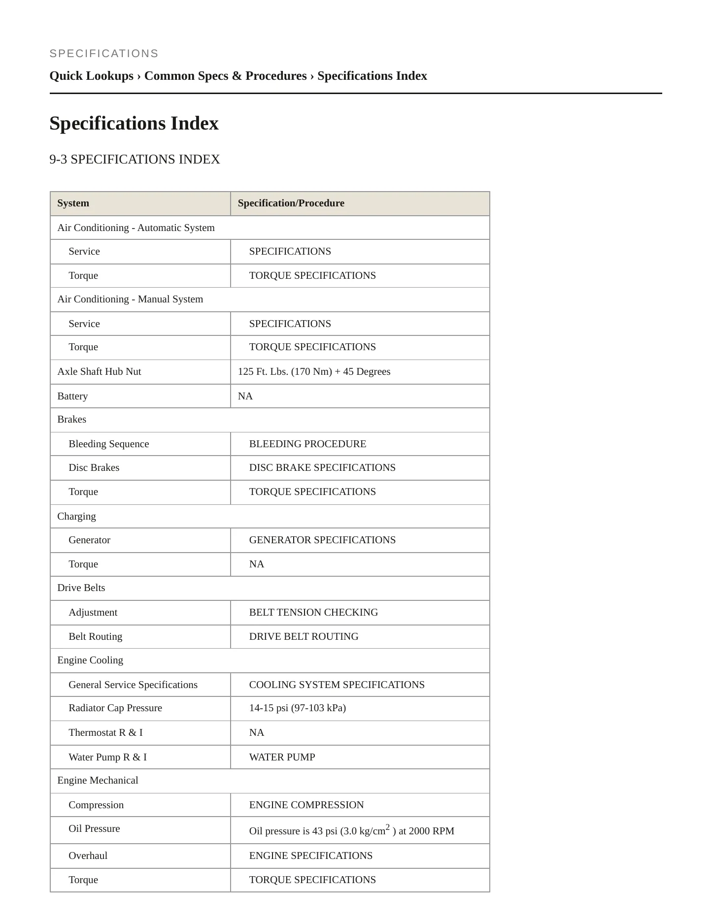 1999 Saab 9-3 Service and Repair Manual preview page 2