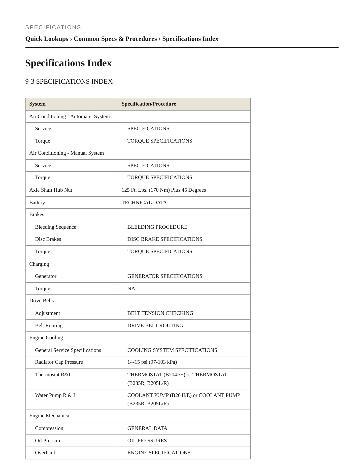 2000 Saab 9-3 Service and Repair Manual preview page 2