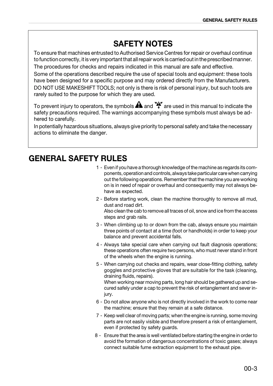 Same Argon 50 Tractor Service & Repair Manual preview page 5