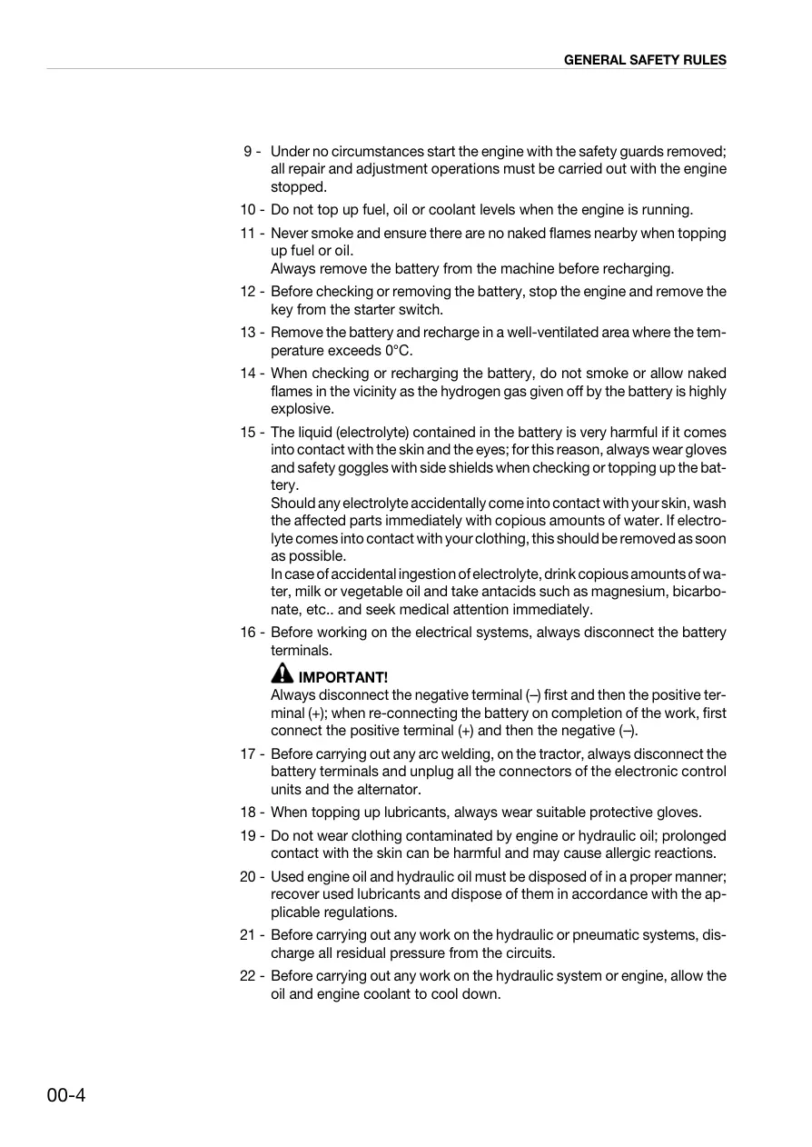 Same Argon 50 Tractor Service & Repair Manual preview page 6