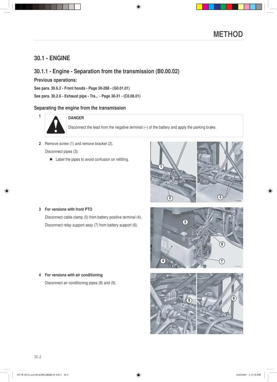 Same Explorer 75T 85T 95T TB Tractor Service & Repair Manual preview page 2