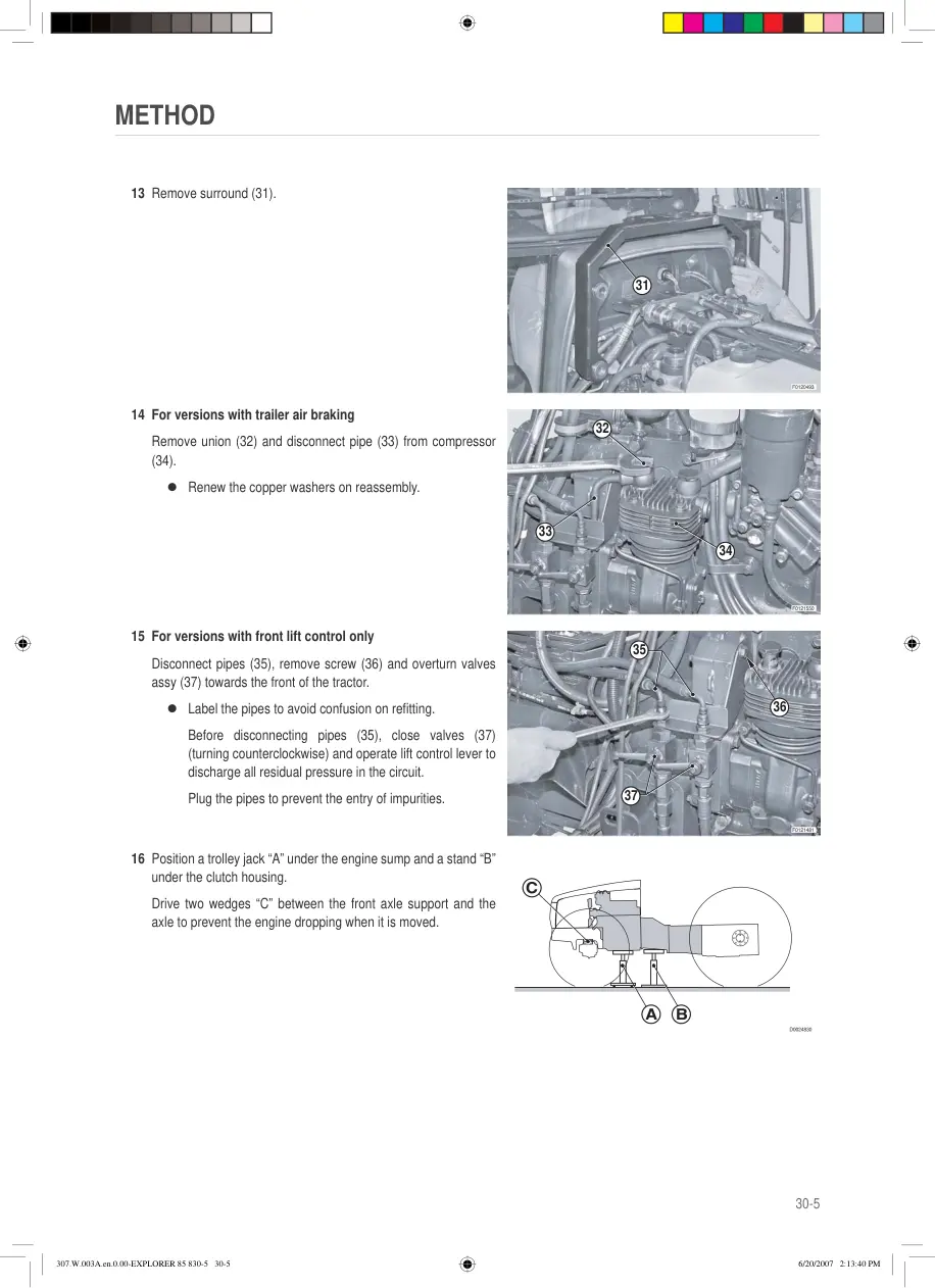 Same Explorer 75T 85T 95T TB Tractor Service & Repair Manual preview page 5