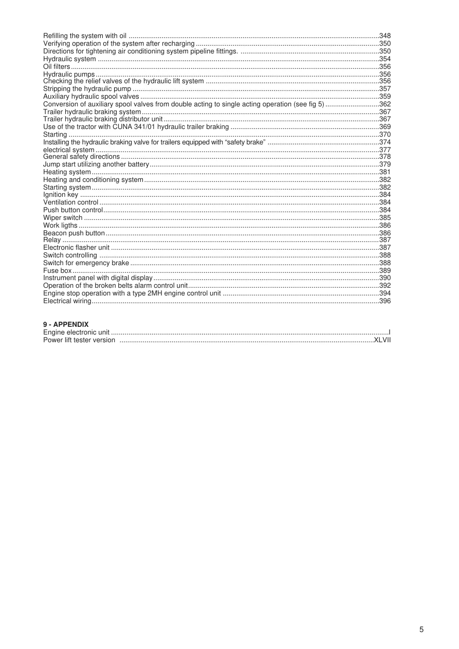Same Golden 75 Compatto Tractor Service & Repair Manual preview page 5
