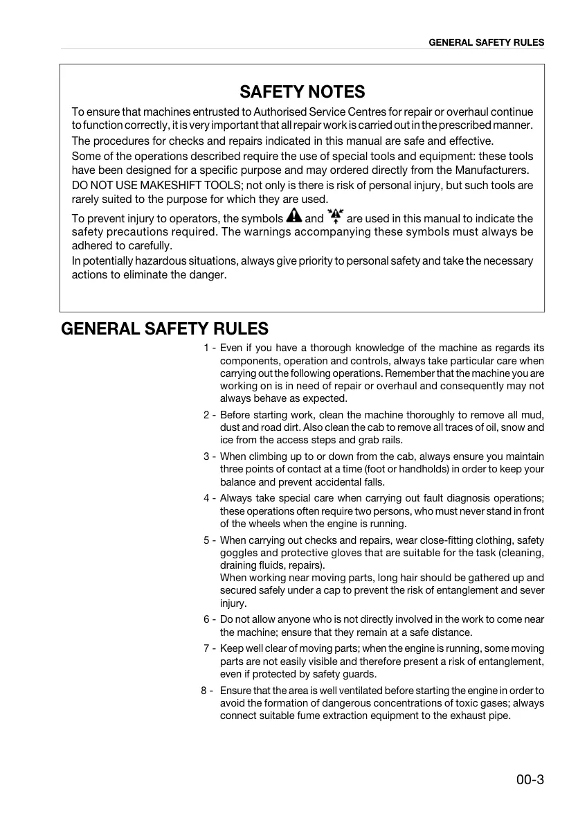 Same Iron 100 110 120 Tractor Service & Repair Manual preview page 5
