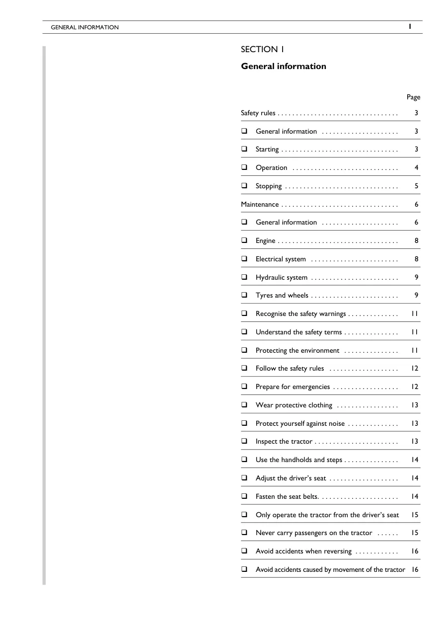 Same Silver 110 130 Tractor Service & Repair Manual preview page 5
