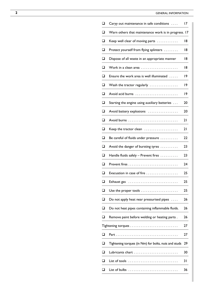 Same Silver 110 130 Tractor Service & Repair Manual preview page 6