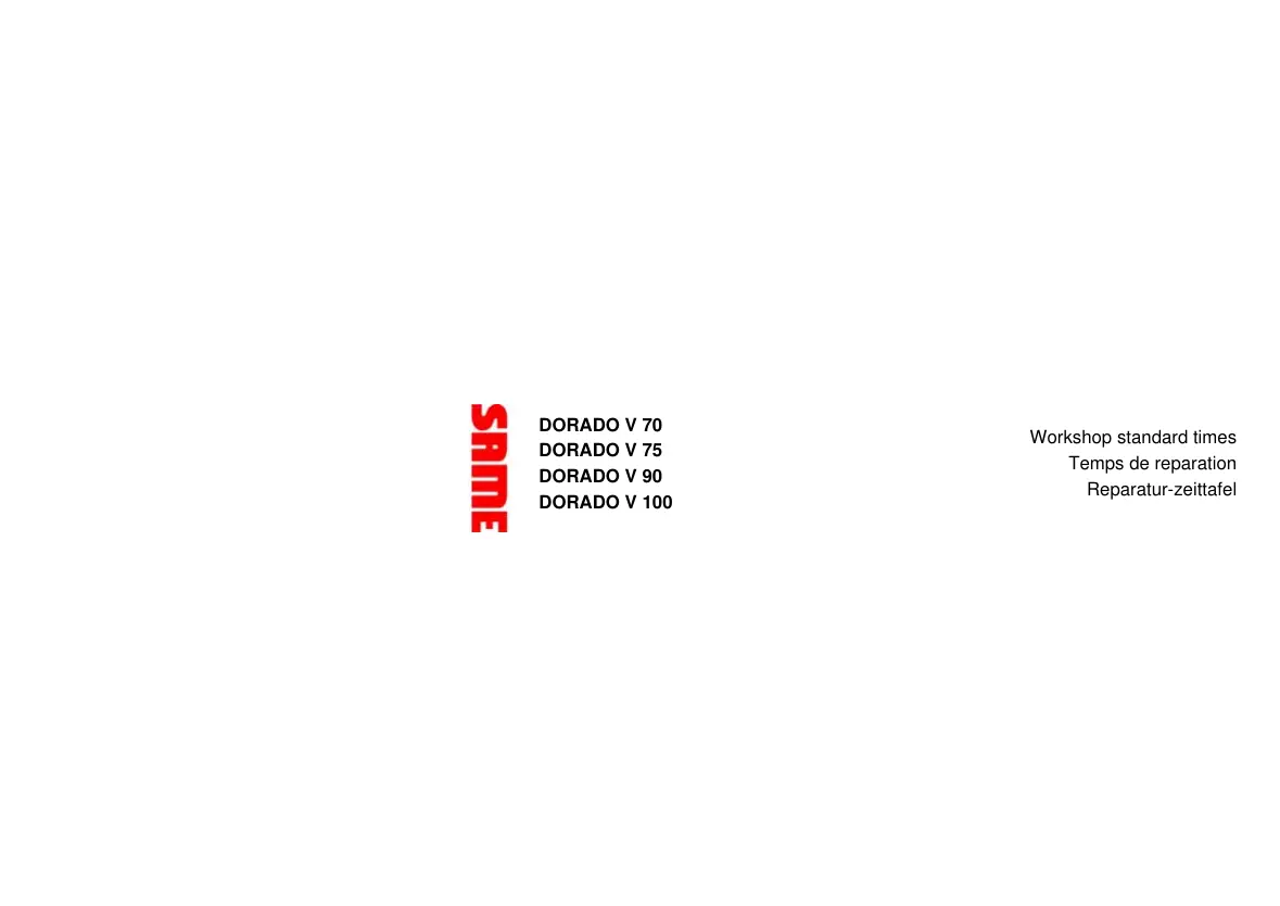 Same Spare Tractor Parts Manual preview page 1