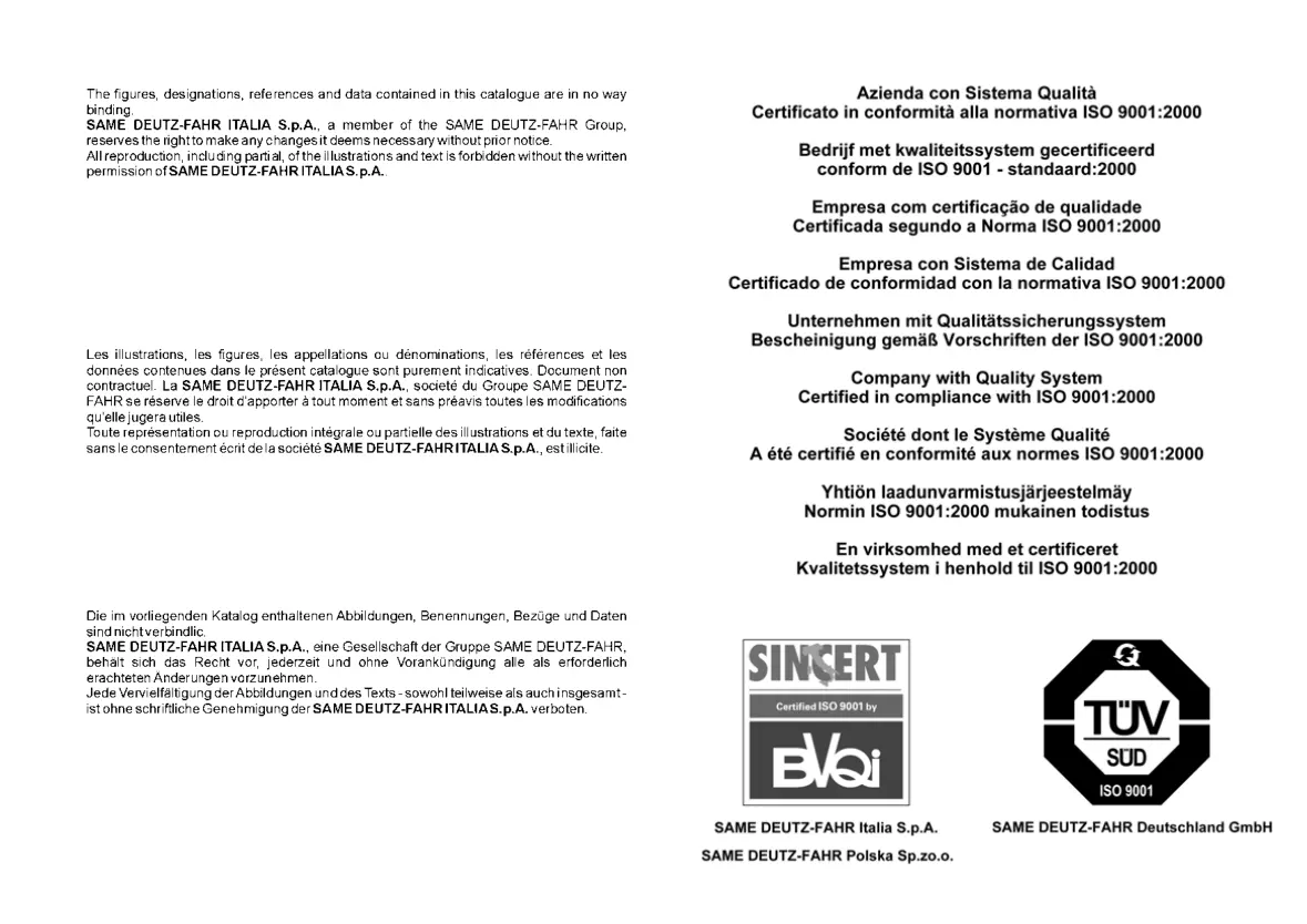 Same Spare Tractor Parts Manual preview page 4