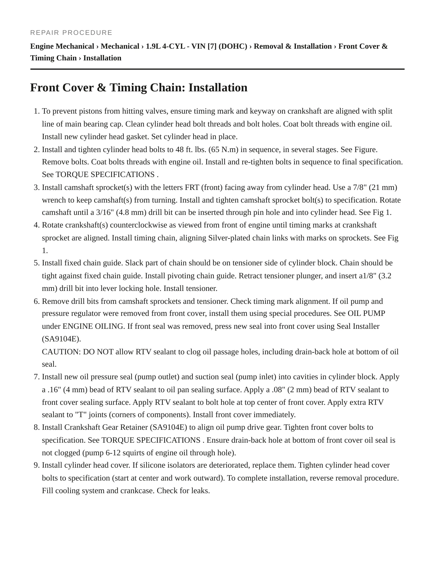 1995 Saturn SC2 Service and Repair Manual preview page 5