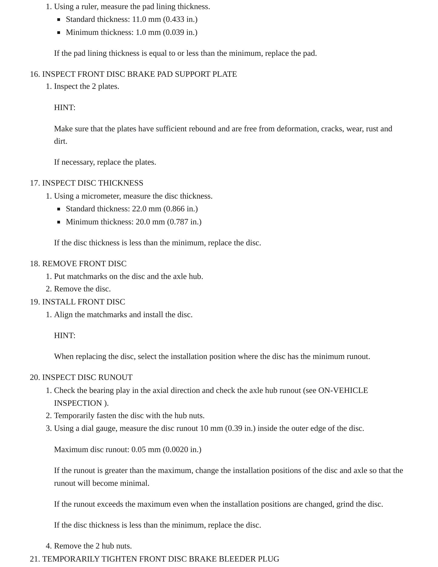 2005 Scion xA Service and Repair Manual preview page 10