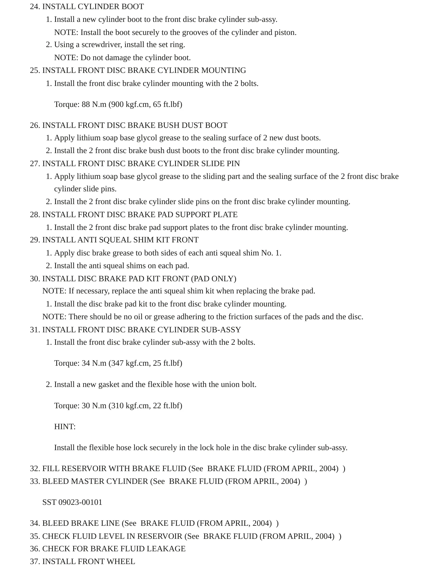 2005 Scion xB Service and Repair Manual preview page 11