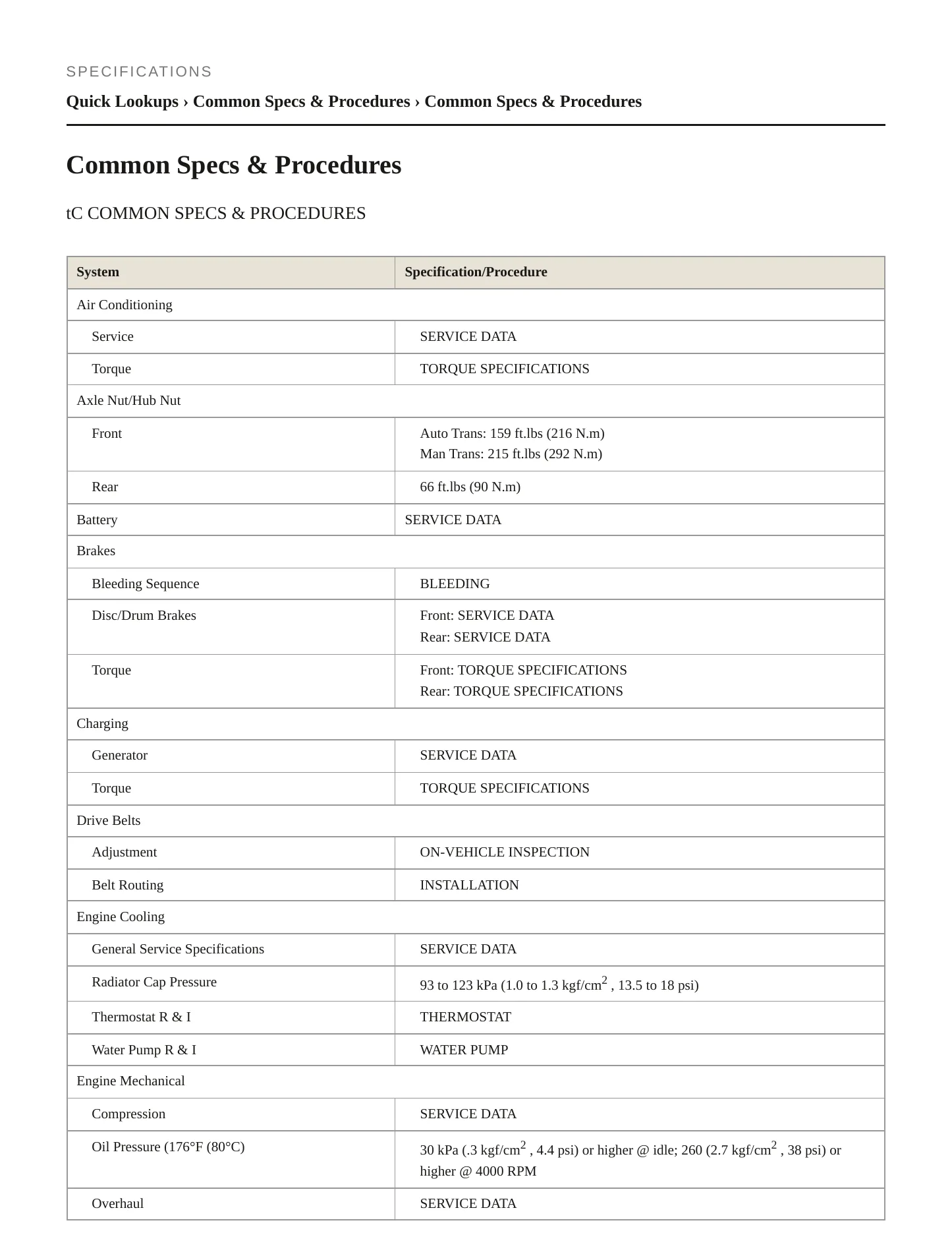 2013 Scion tC service manual page 2