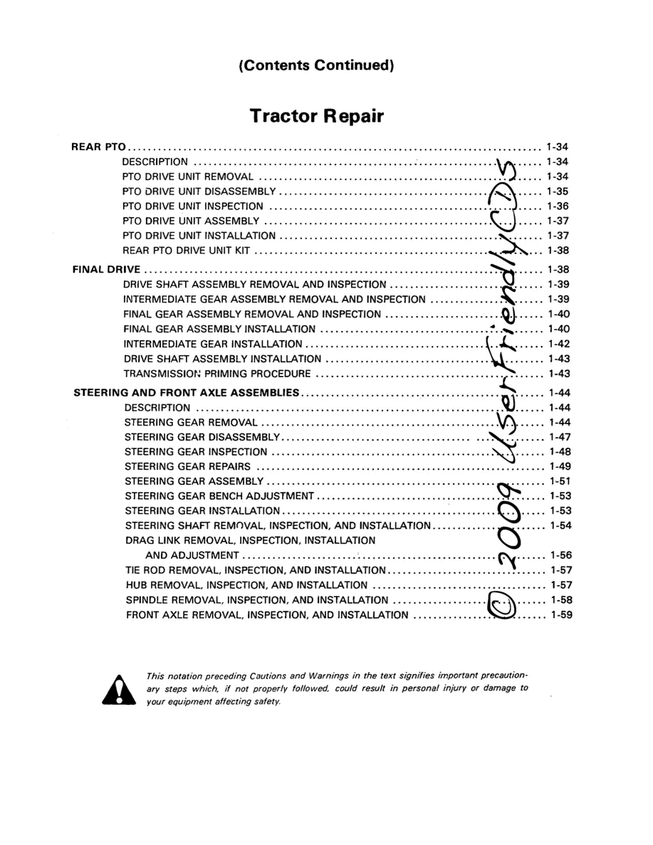 Simplicity 4040 Riding Mower Service & Repair Manual Set preview page 5