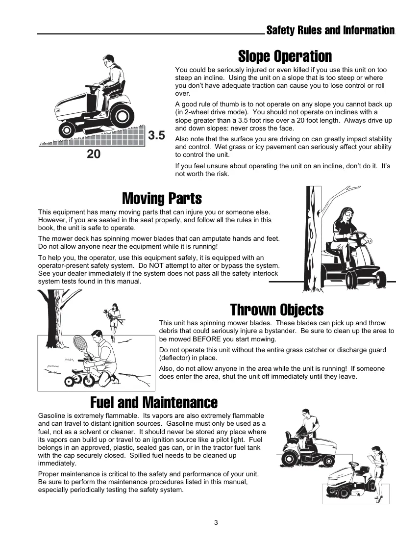 Simplicity Snapper Regent XL & RD Series Riding Mower Operator's Manual preview page 5
