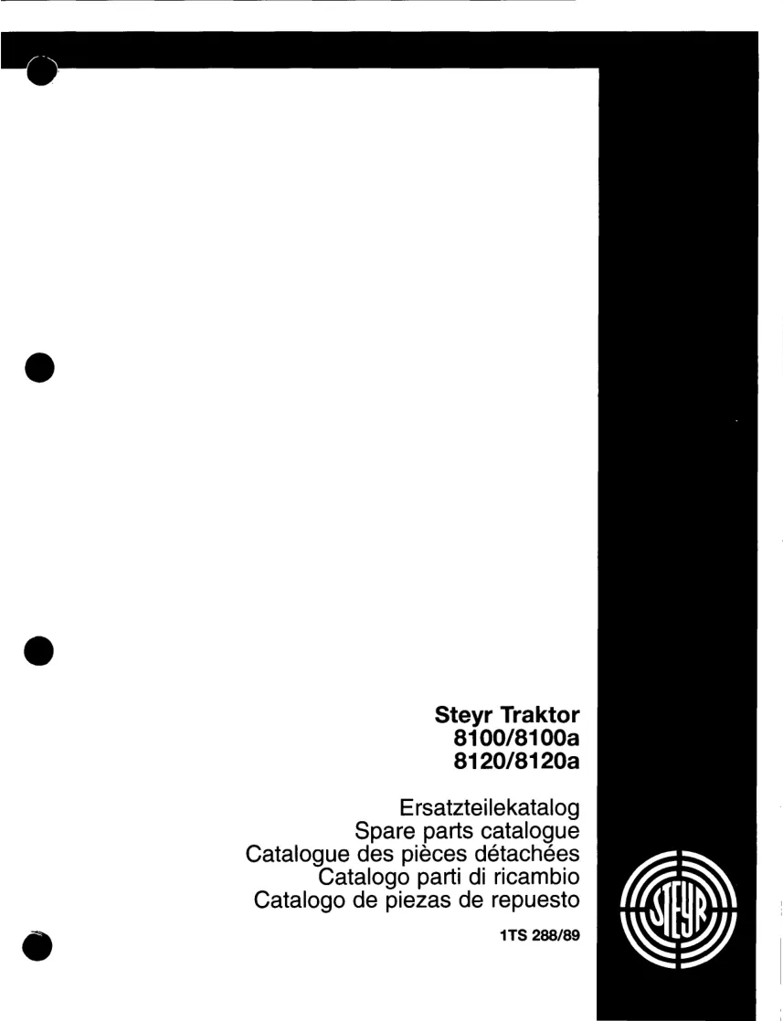Steyr 8100 8100a 8120 8120a Tractor Parts Manual preview page 2