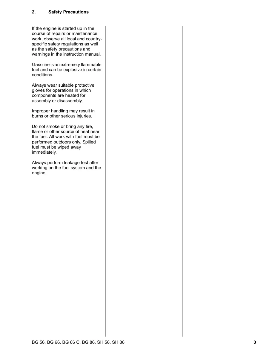 Stihl BG 86 Machine Service & Repair Manual preview page 4