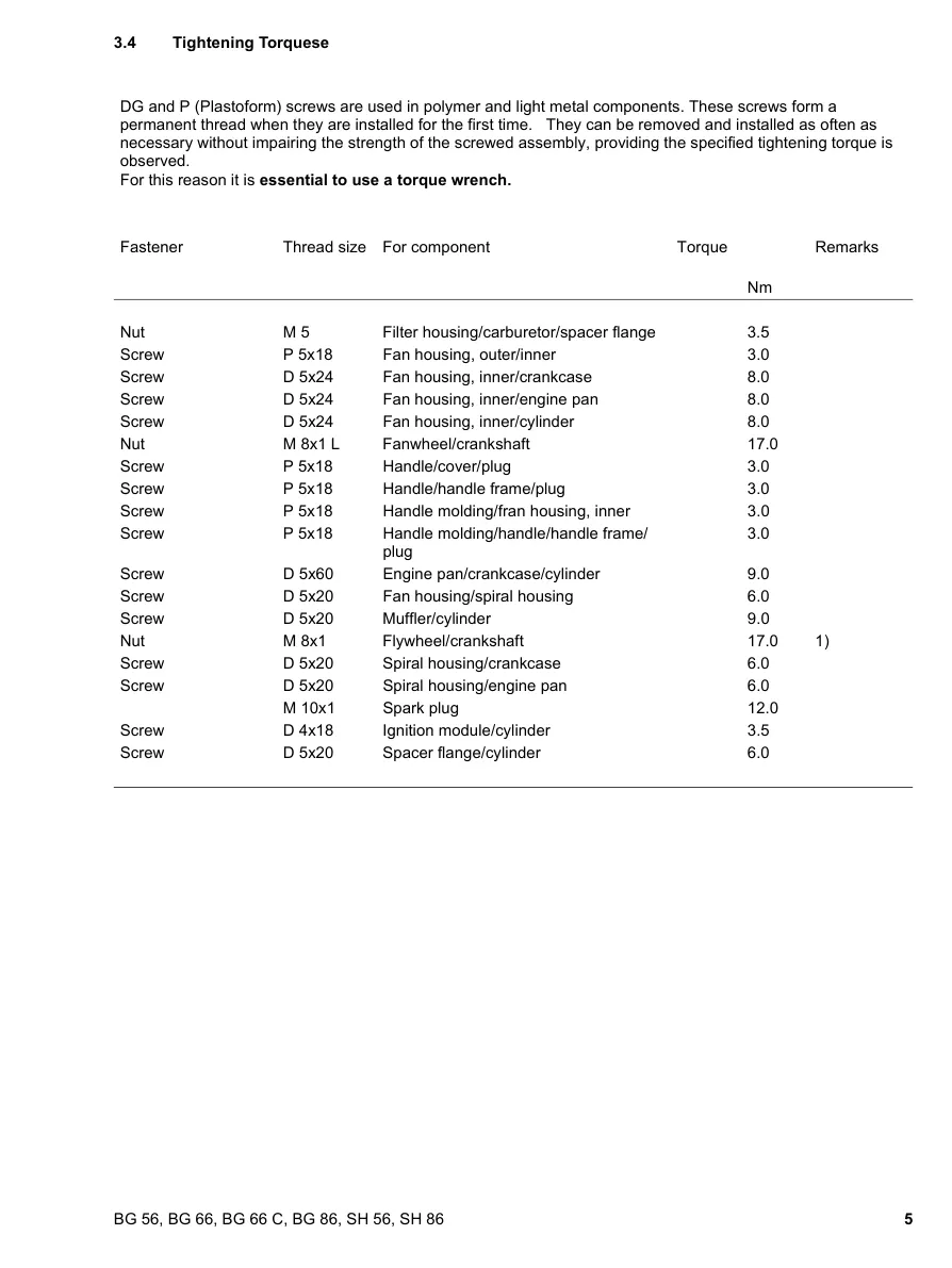 Stihl BG 86 Machine Service & Repair Manual preview page 6