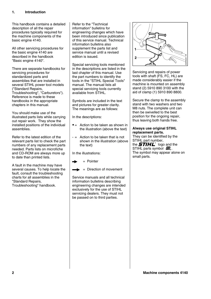 Stihl FS 55 Machine Service & Repair Manual preview page 2