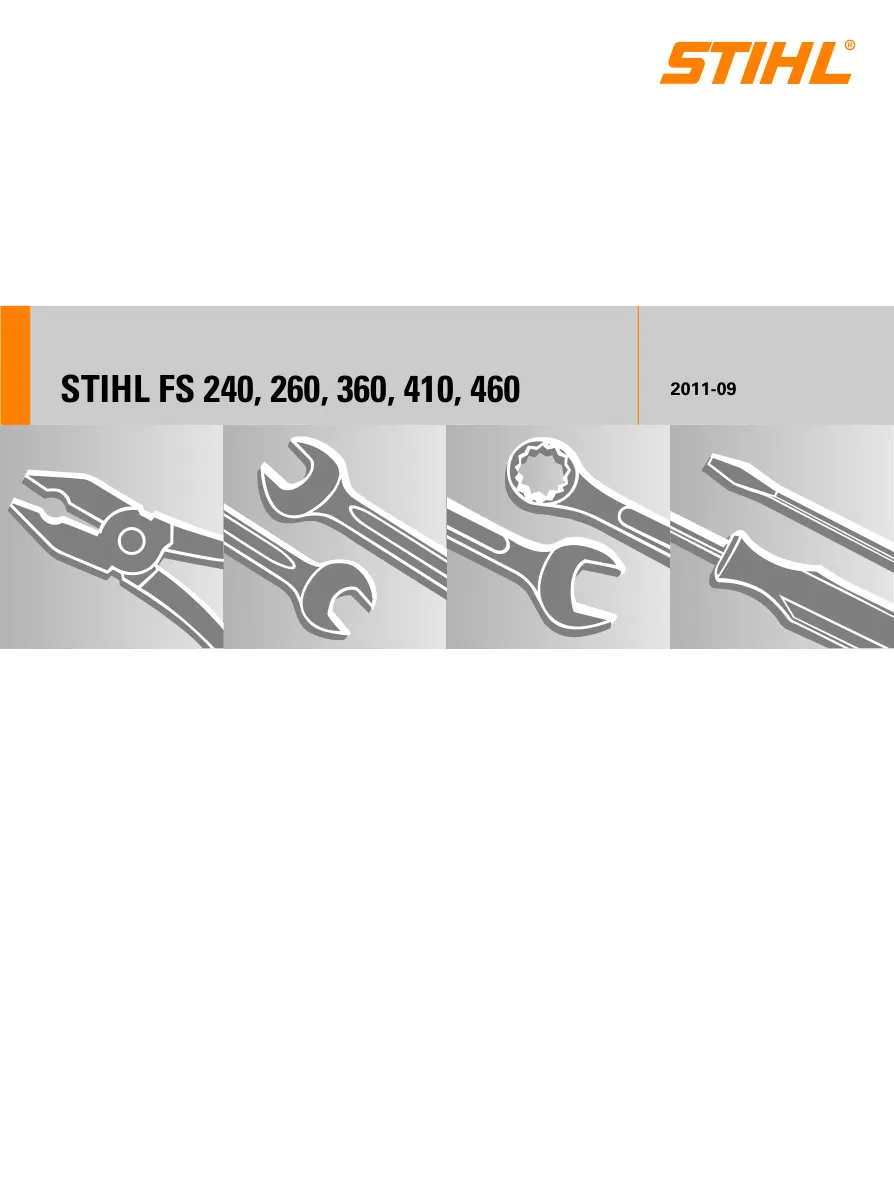 Stihl fs240 260 360 410 460 Machine Service & Repair Manual preview page 1