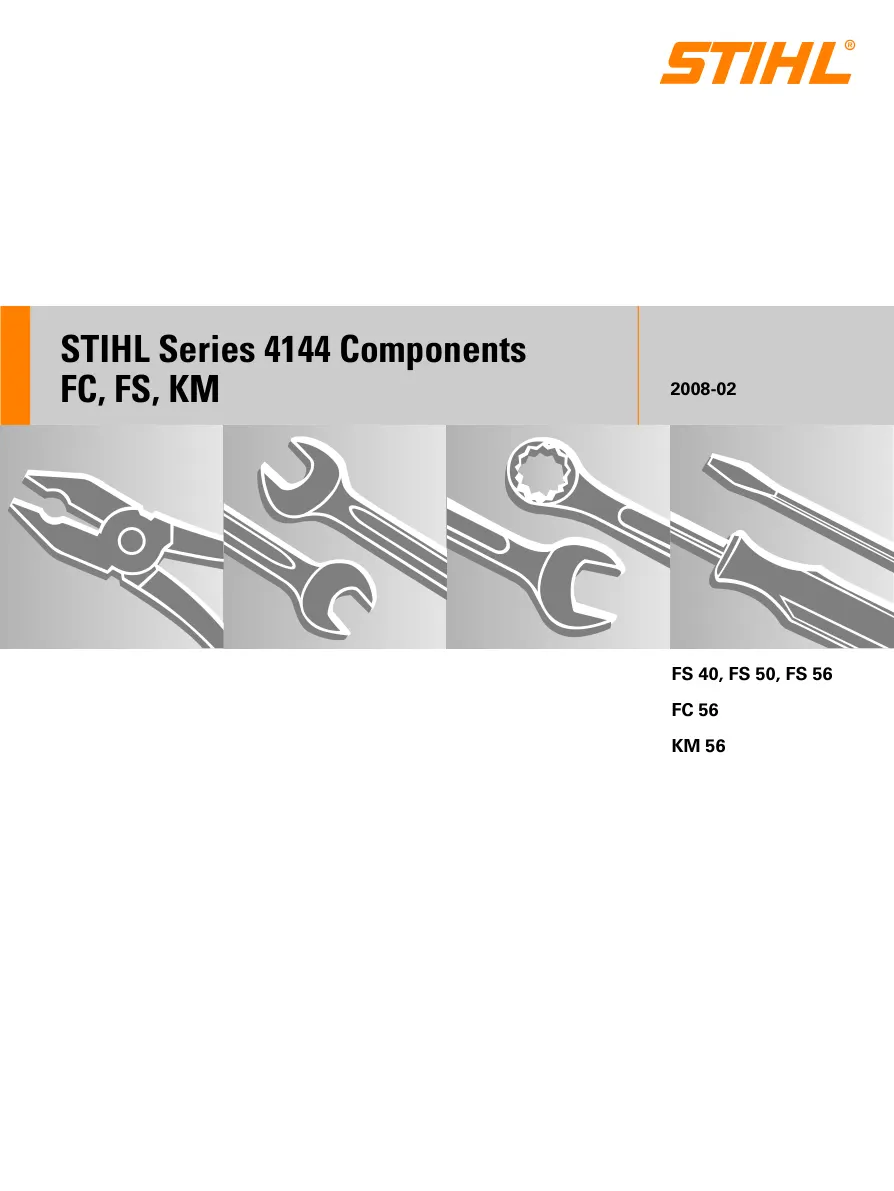 Stihl FS40 FS50 FS56 FC56 KM56 Machine Service & Repair Manual preview page 1