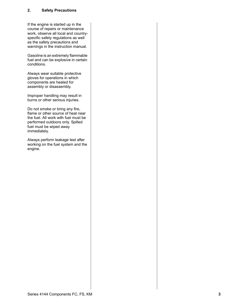 Stihl FS40 FS50 FS56 FC56 KM56 Machine Service & Repair Manual preview page 4