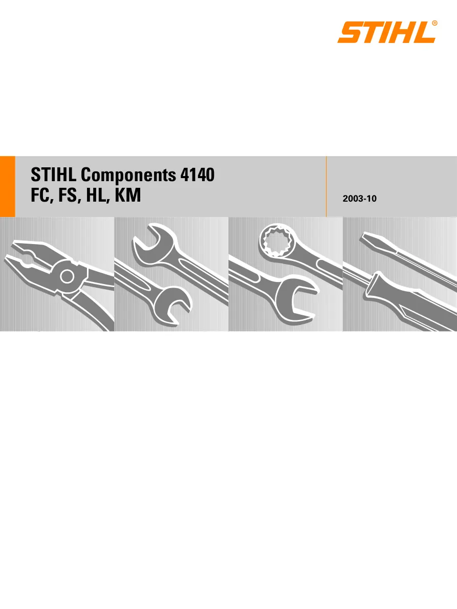 Stihl fs45 fs46 fs55 fc55 hl45 km55 Machine Service & Repair Manual preview page 1