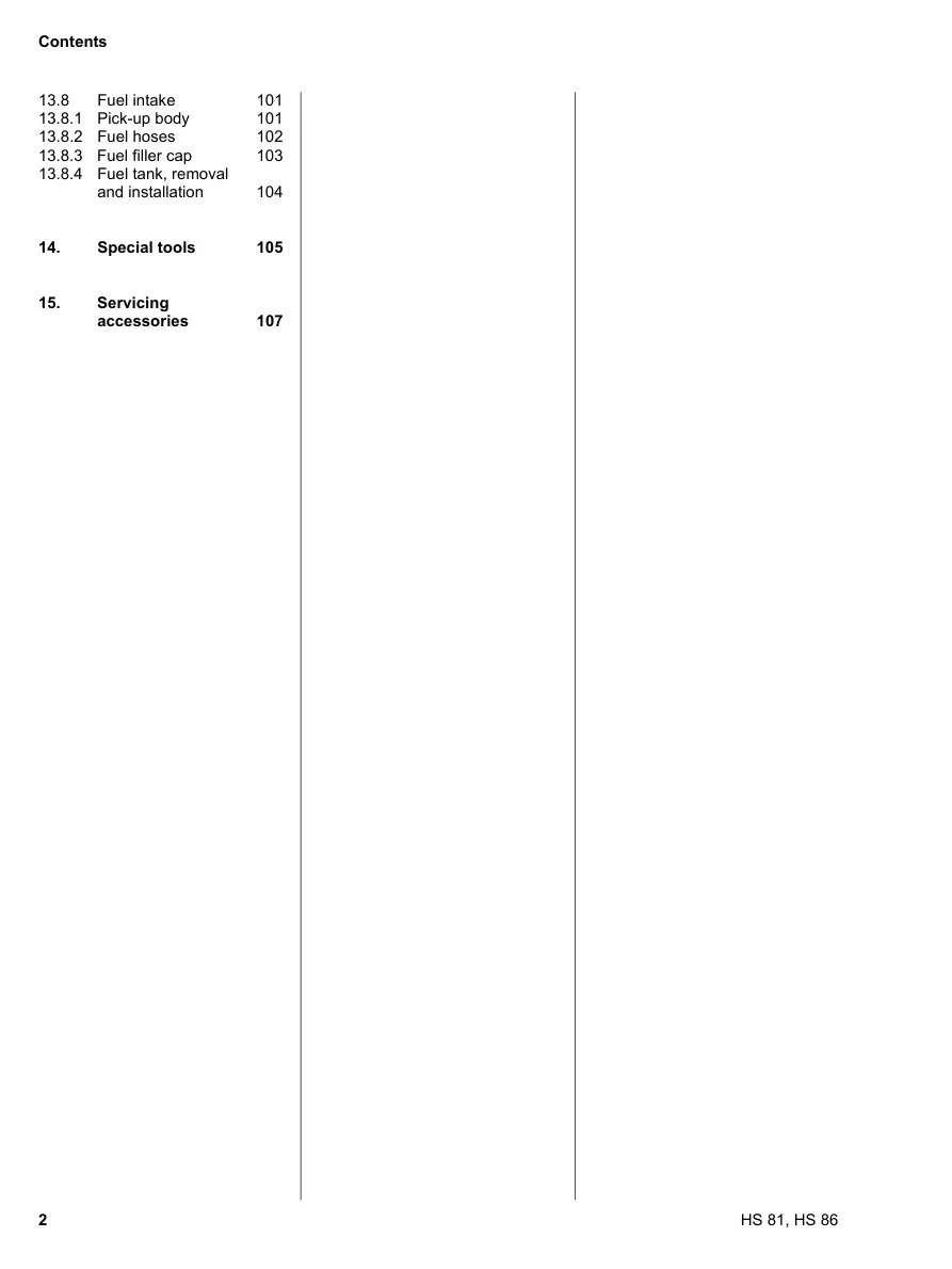 Stihl hs81 hs86 Machine Service & Repair Manual preview page 3