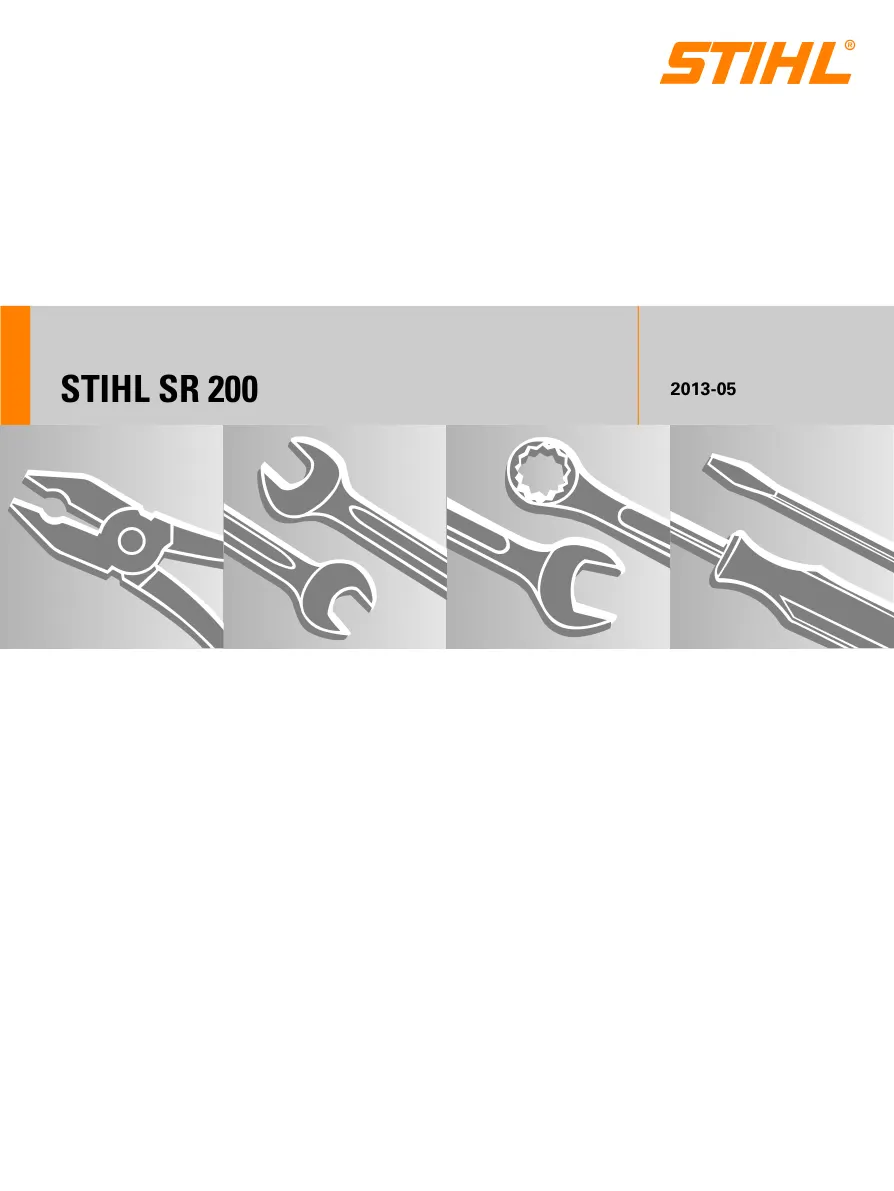 Stihl SR200 backpack sprayer Service & Repair Manual preview page 1