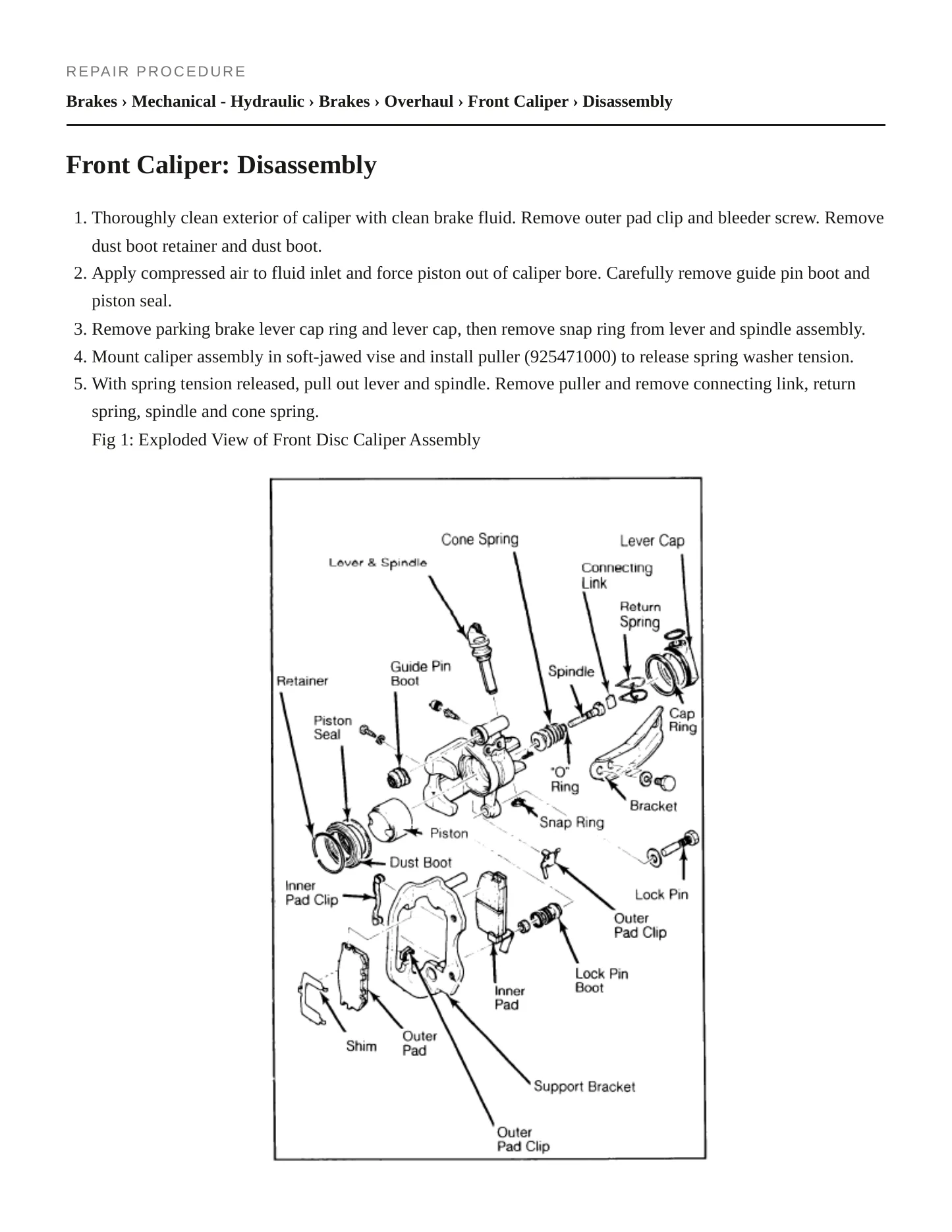 1982 Subaru GL Service and Repair Manual preview page 5