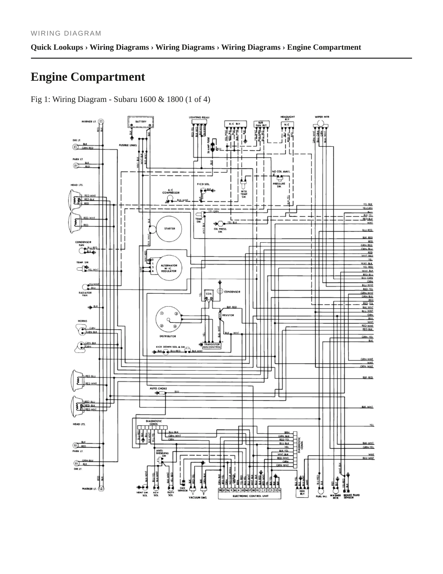 1982 Subaru GL Service and Repair Manual preview page 6