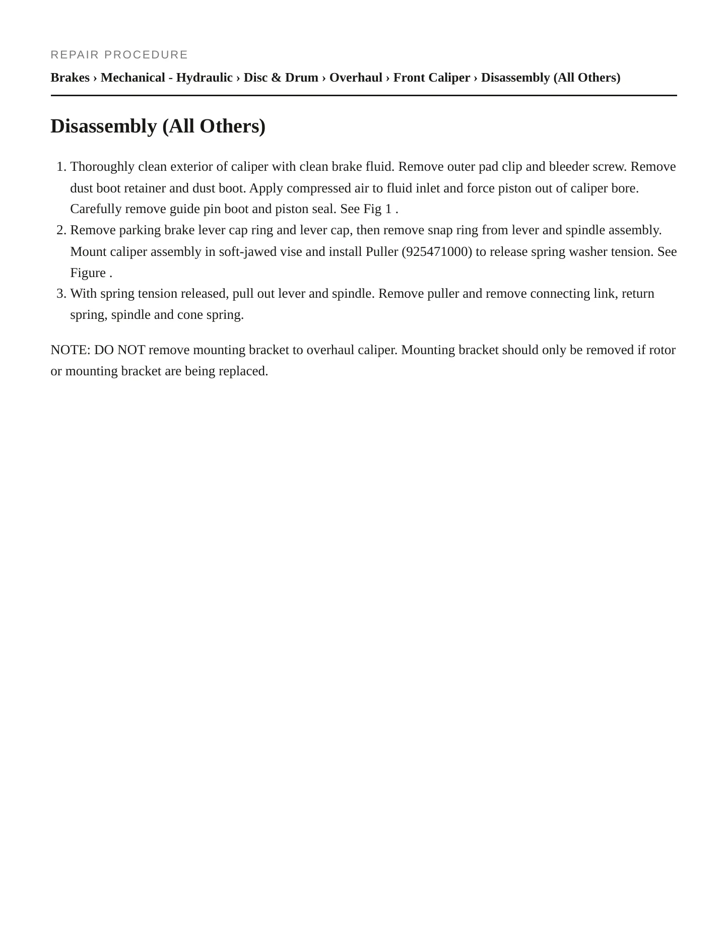 1988 Subaru GL Service and Repair Manual preview page 3