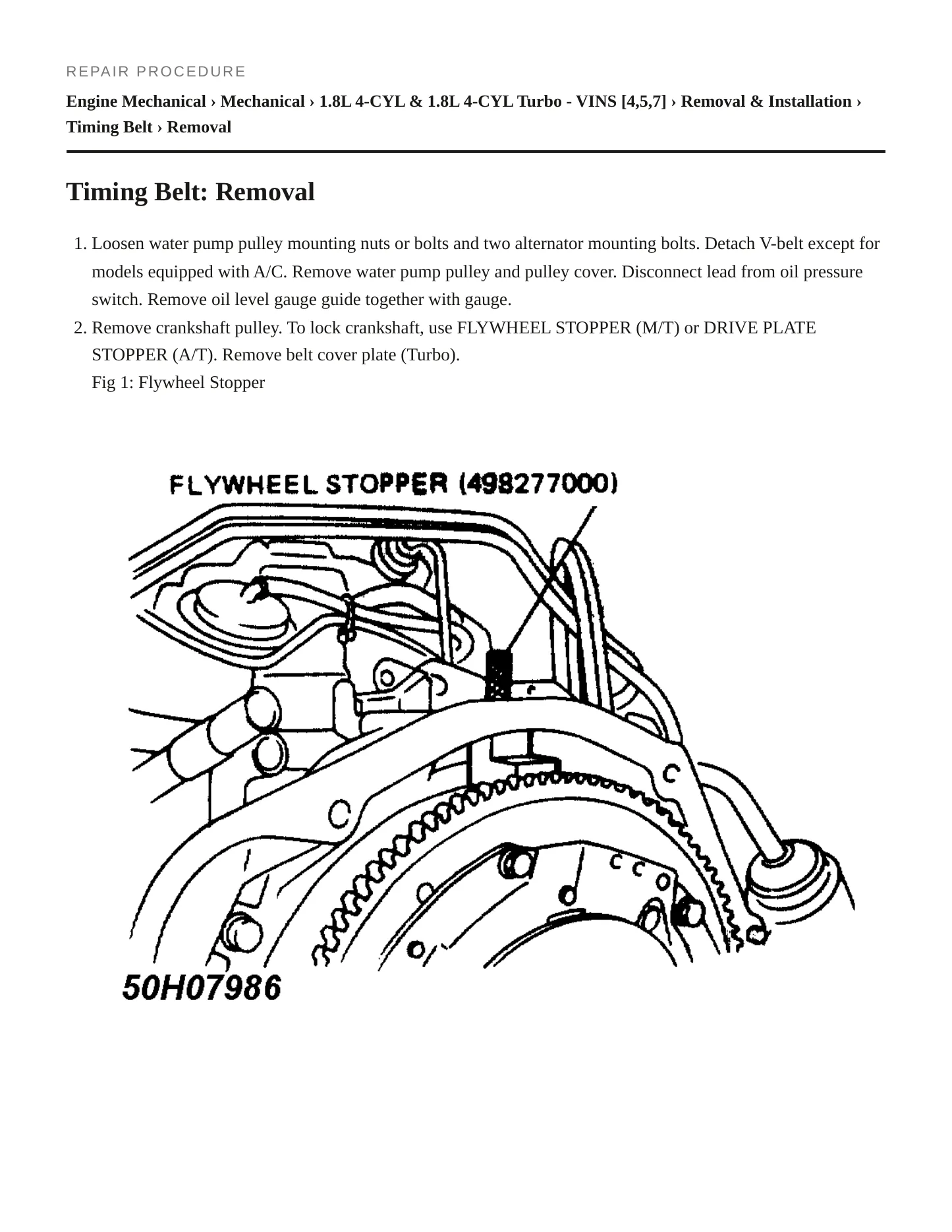 1989 Subaru XT Service and Repair Manual preview page 3
