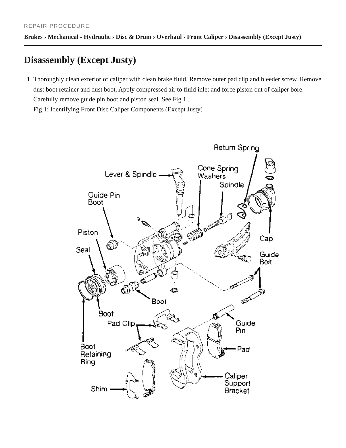 1990 Subaru Loyale Service and Repair Manual preview page 4