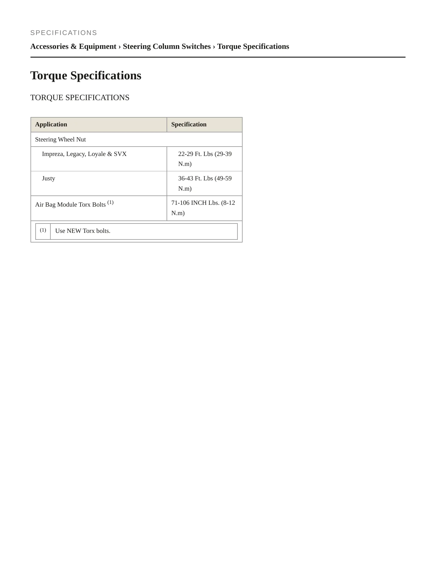 1993 Subaru Impreza Service and Repair Manual preview page 2