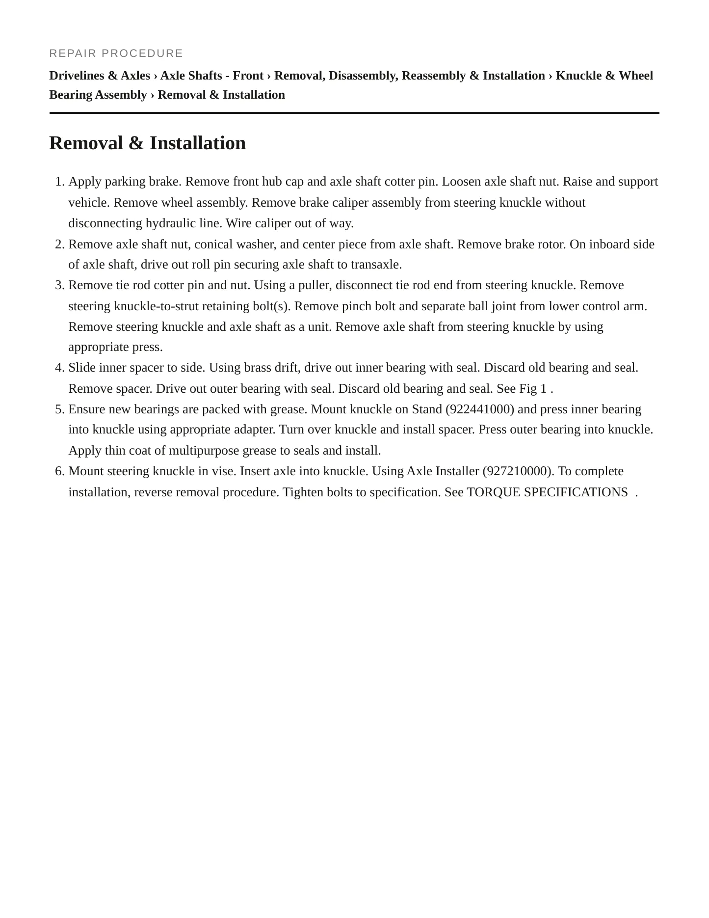 1993 Subaru Loyale Service and Repair Manual preview page 3