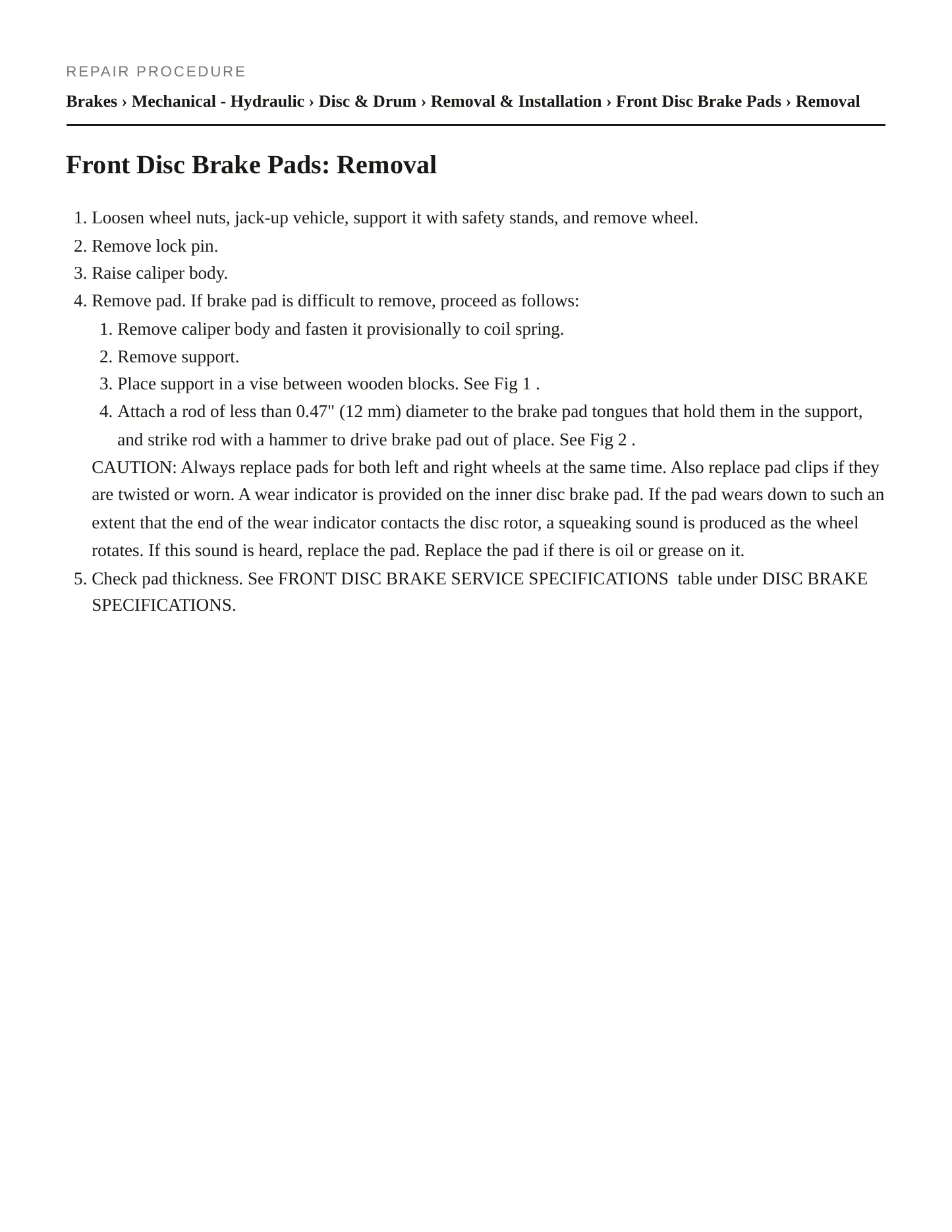 2001 Subaru Forester Service and Repair Manual preview page 4