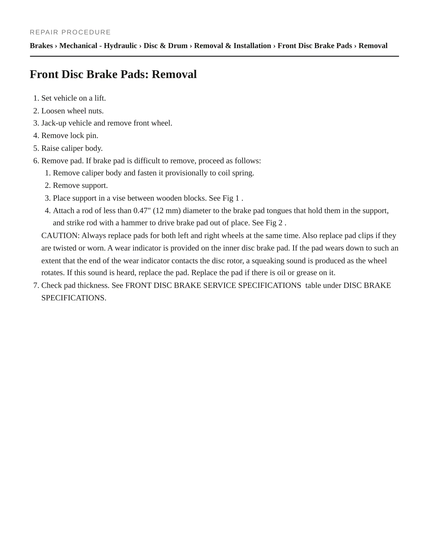 2002 Subaru Outback Service and Repair Manual preview page 5