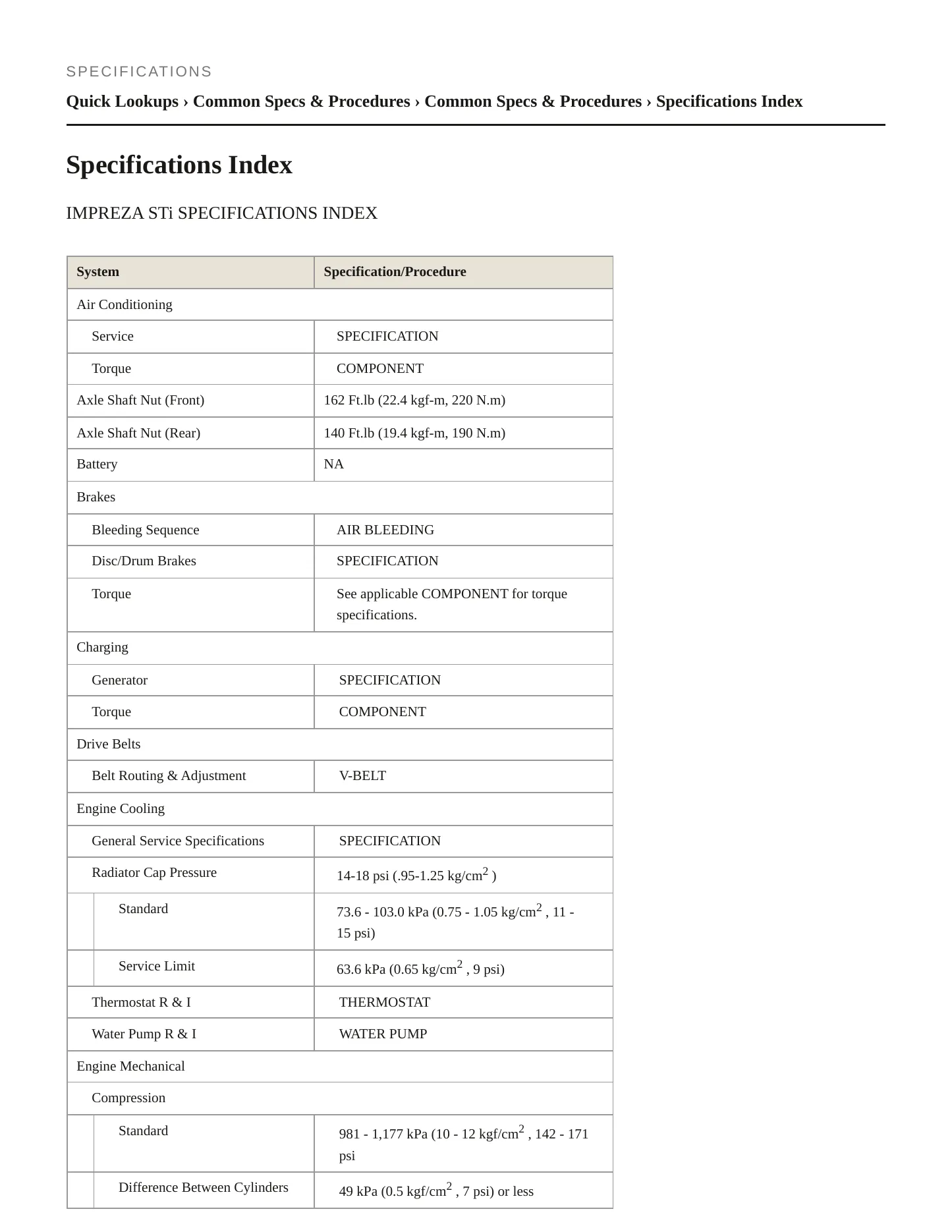 2009 Subaru Impreza Service and Repair Manual preview page 2
