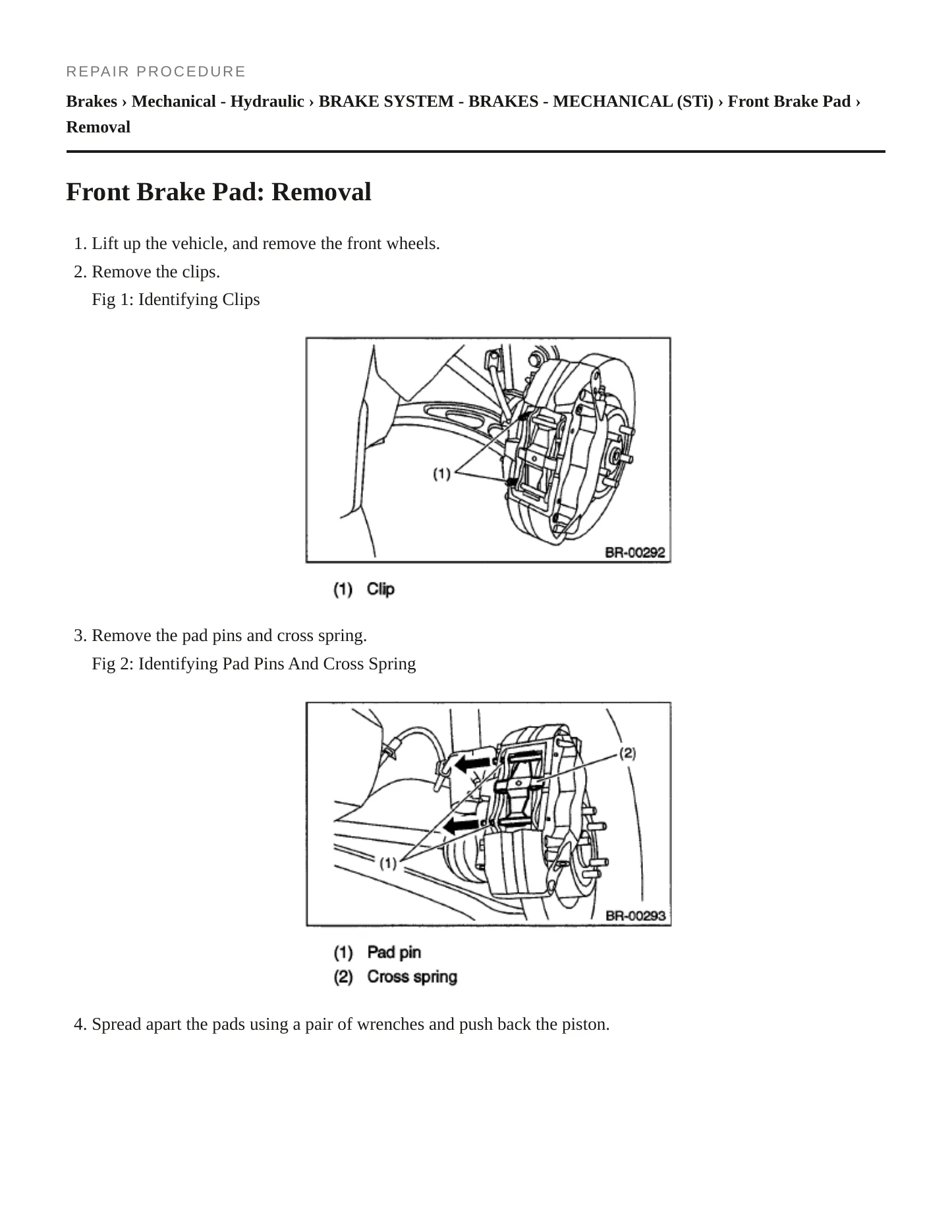 2009 Subaru Impreza Service and Repair Manual preview page 4
